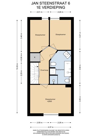 Floorplan - Jan Steenstraat 6, 6181 DC Elsloo